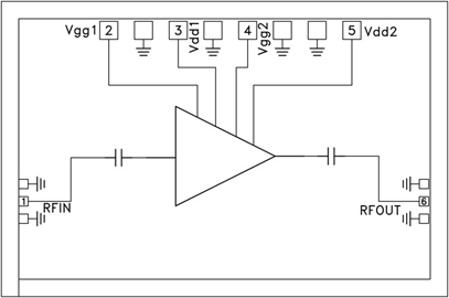 HMC-APH634兩級GaAs HEMT MMIC中等功率放大器  ADI現貨