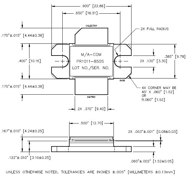 MAPRST1030-1KS雙極NPN硅功率晶體管  MACOM代理現貨