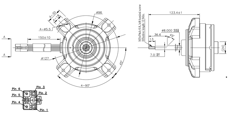 MH096D3RD直流無刷馬達DELTA