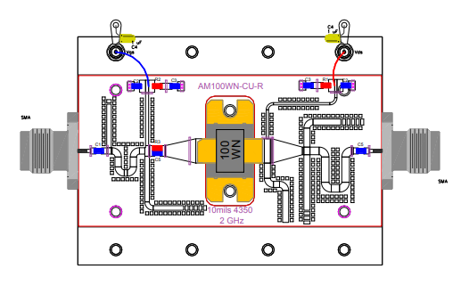 AM100WN-CU-R L/S/C波段寬帶功率放大器