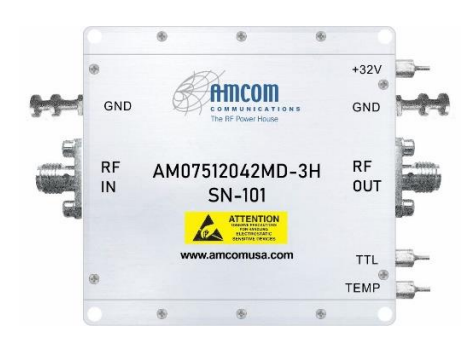 AM07512042MD-3H寬帶GaN功率放大器AMCOM