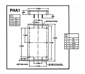 LPHA1/PHA1 AC-DC轉換器PICO